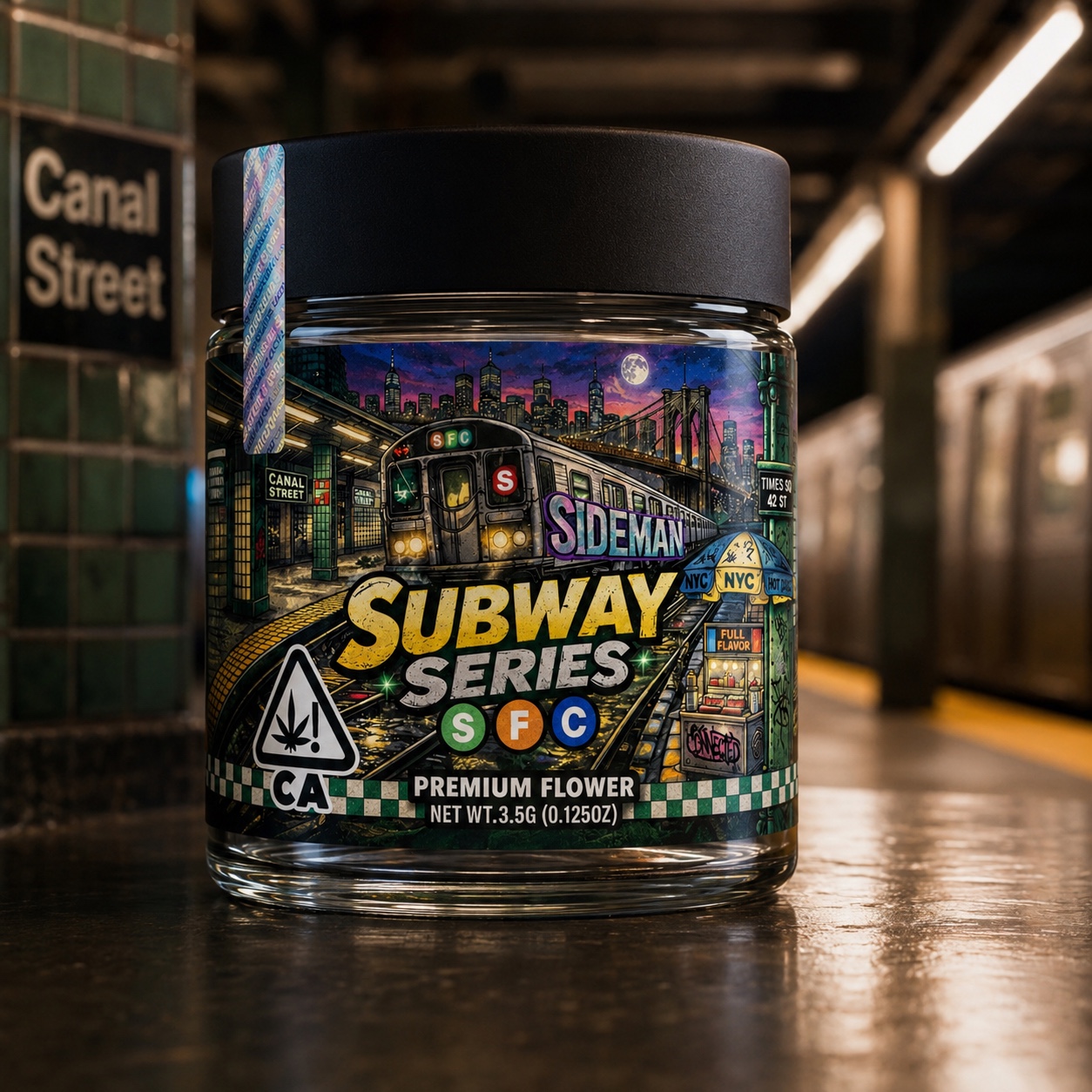 Subway Series premium flower jar